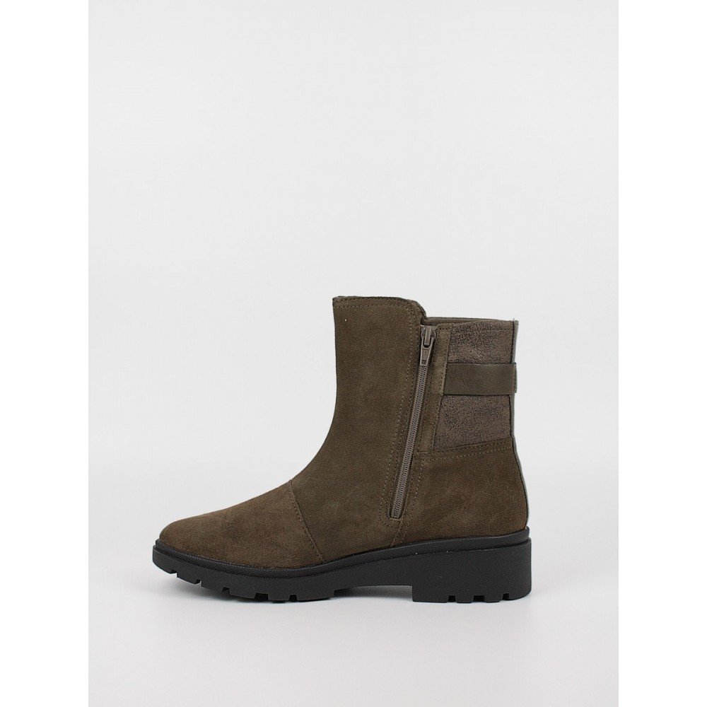 Γυναικείο Μποτάκι Clarks Calla Mid 26167409 Χακί Γυναικείο Μποτάκι Clarks Calla Mid 26167409 Χακί
