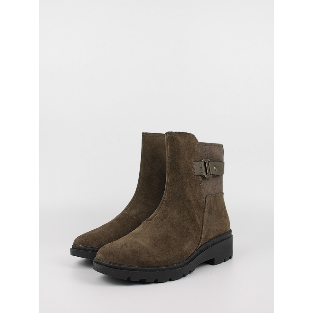 Γυναικείο Μποτάκι Clarks Calla Mid 26167409 Χακί Γυναικείο Μποτάκι Clarks Calla Mid 26167409 Χακί