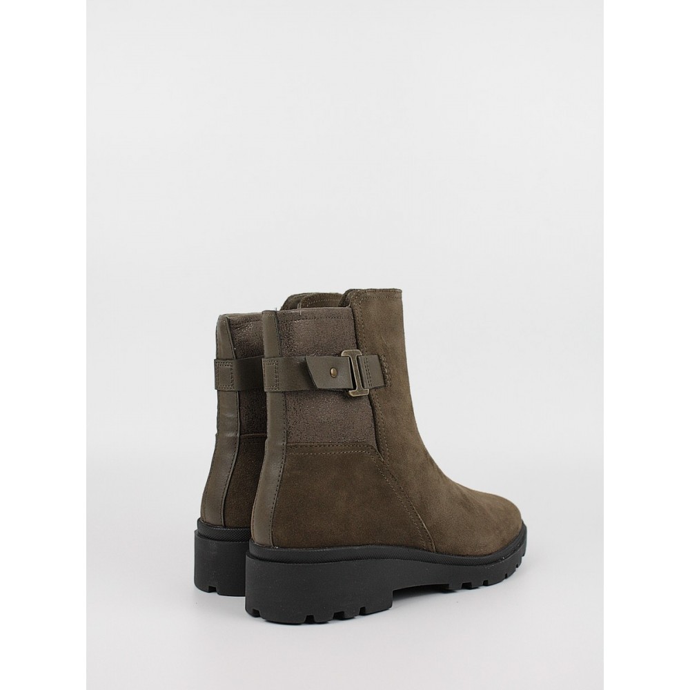 Γυναικείο Μποτάκι Clarks Calla Mid 26167409 Χακί Γυναικείο Μποτάκι Clarks Calla Mid 26167409 Χακί