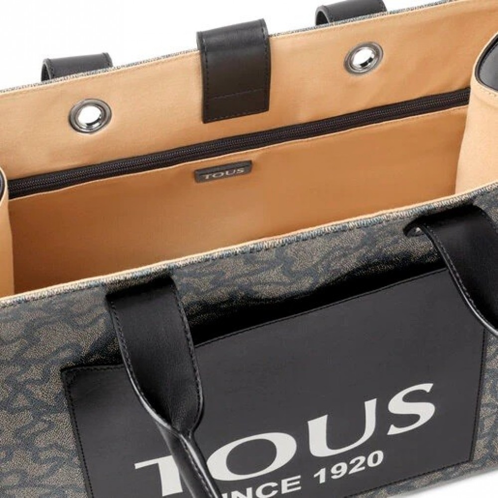 Women's Bag Tous Shopping XL Amaya Kaos Icon Multi Negro 295901515 Black