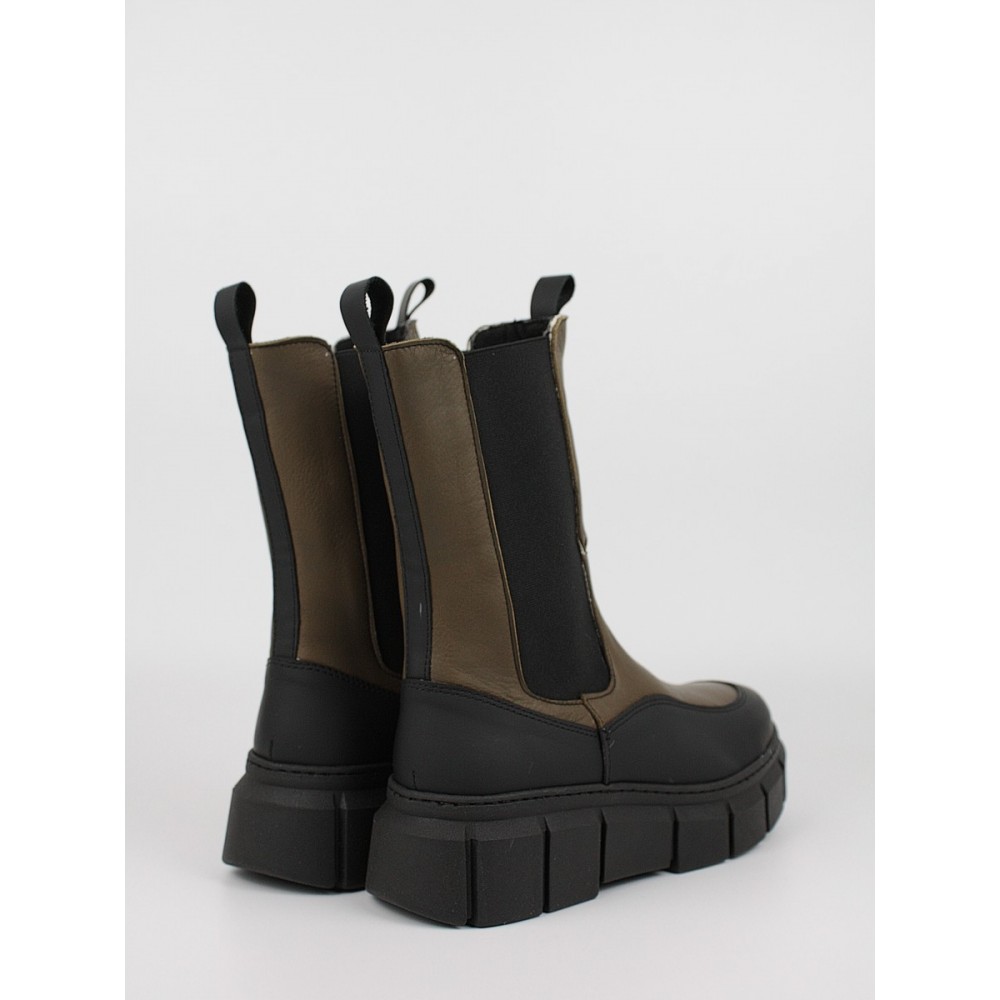 Γυναικείο Μποτάκι Chealsea Softies 7350-1157/1070 Χακί Γυναικείο Μποτάκι Chealsea Softies 7350-1157/1070 Χακί