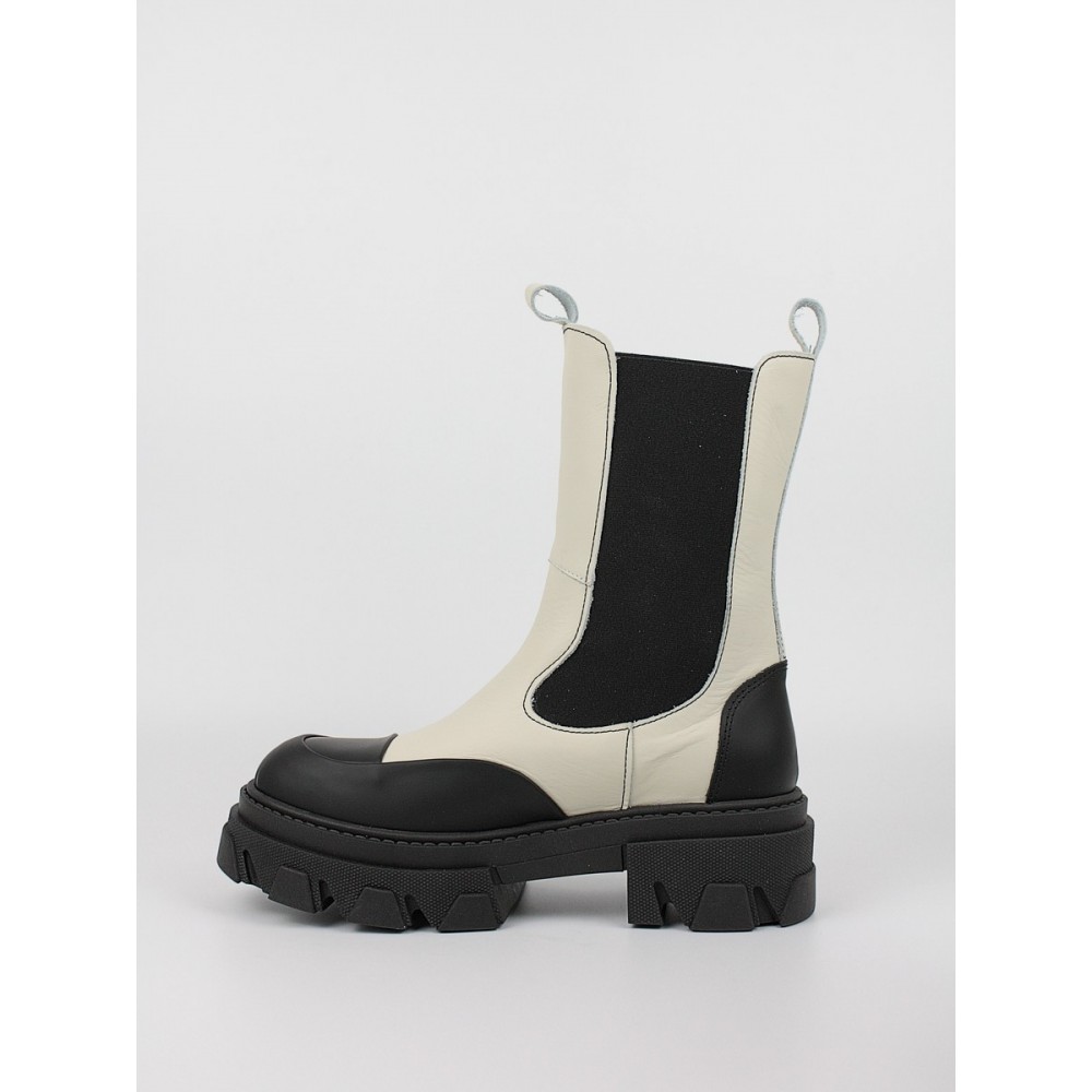 Women Chealsea Boot Softies 7337-4089/1070 Black-White