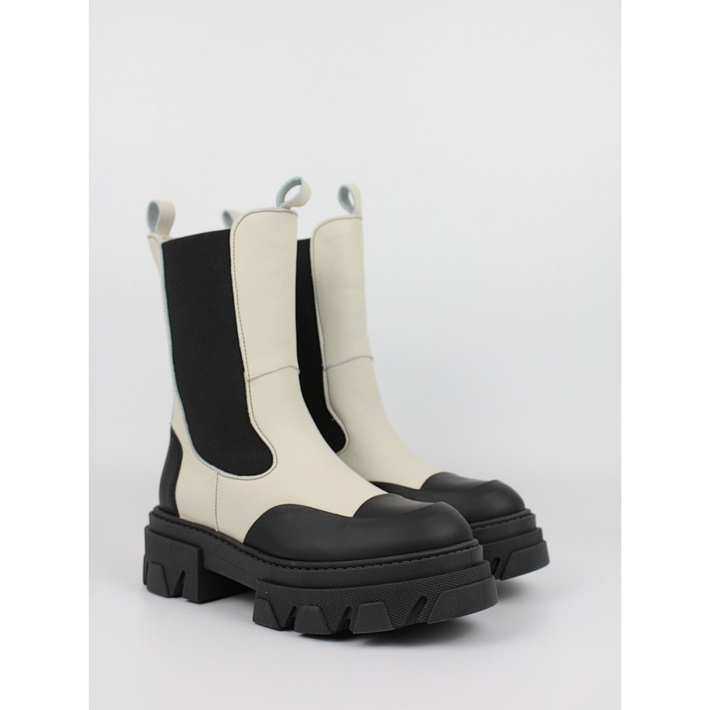Women Chealsea Boot Softies 7337-4089/1070 Black-White