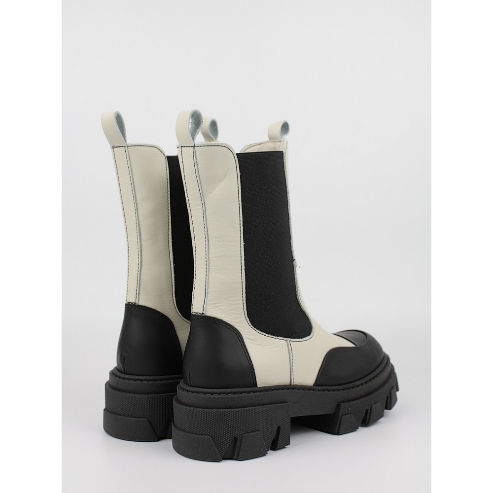 Women Chealsea Boot Softies 7337-4089/1070 Black-White