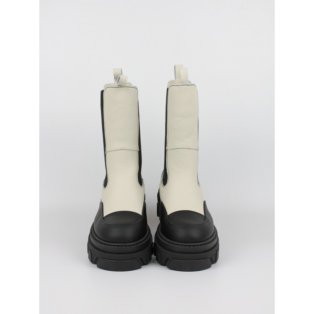 Women Chealsea Boot Softies 7337-4089/1070 Black-White