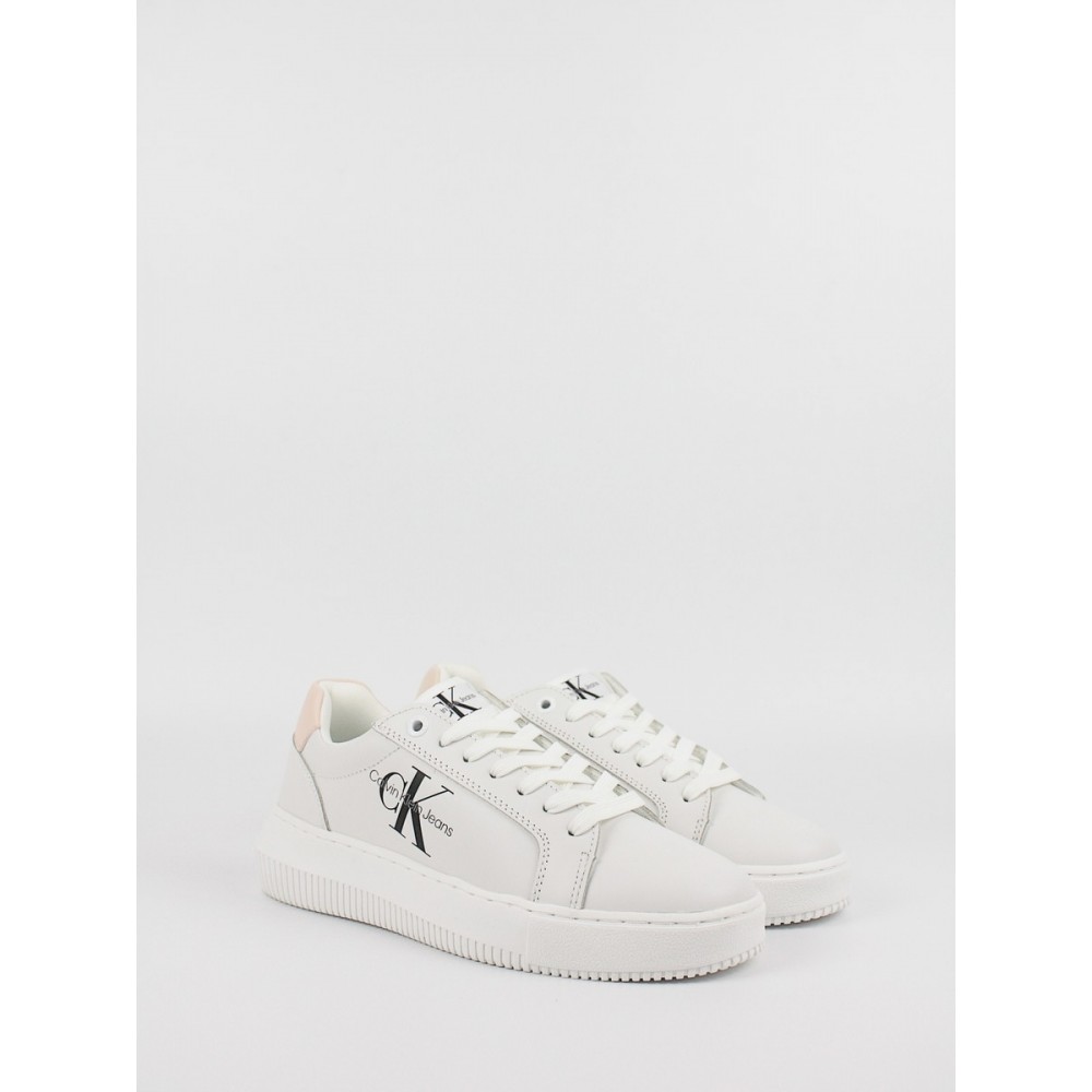 Women's Sneakers Calvin KLein Chunky Cupsole Laceup Mon Lth Wn YW0YW00823-02T White