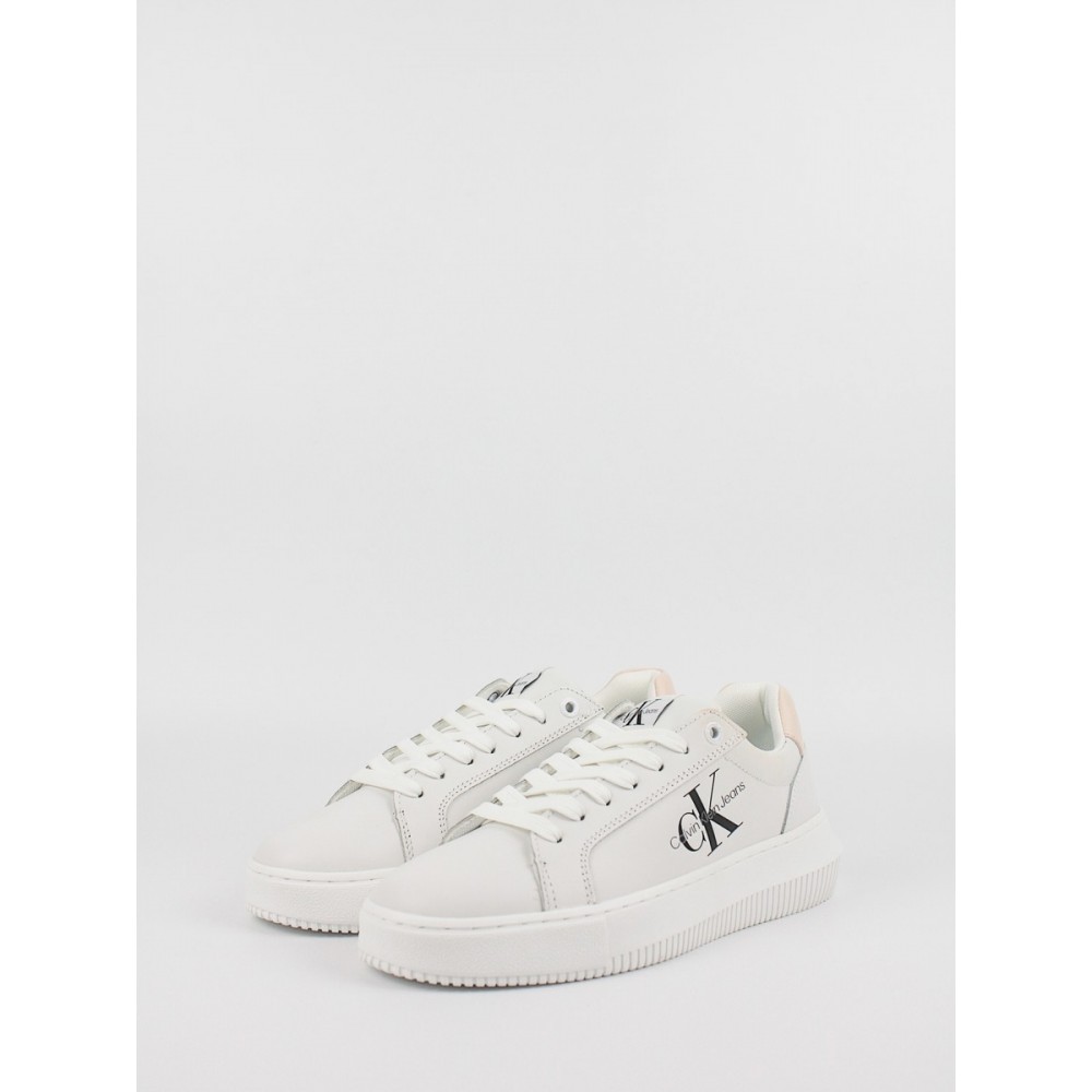 Women's Sneakers Calvin KLein Chunky Cupsole Laceup Mon Lth Wn YW0YW00823-02T White