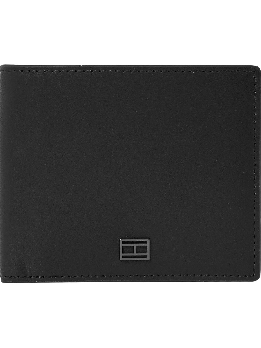 Men Wallet Tommy Hilfiger TH City Extra CC And Coin AM0AM10253-BDS Black