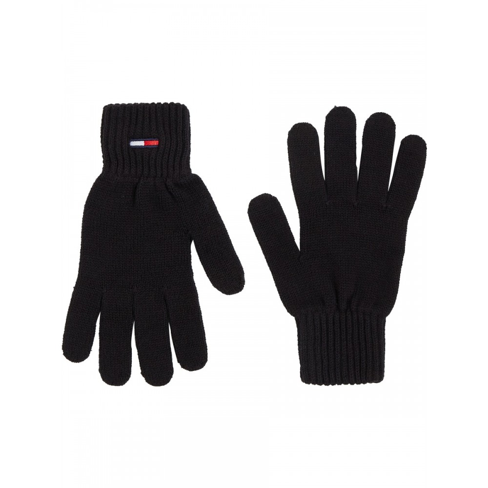 Γάντια Tommy Hilfiger TJM Flag Gloves AM0AM10385-BDS  Μαύρο