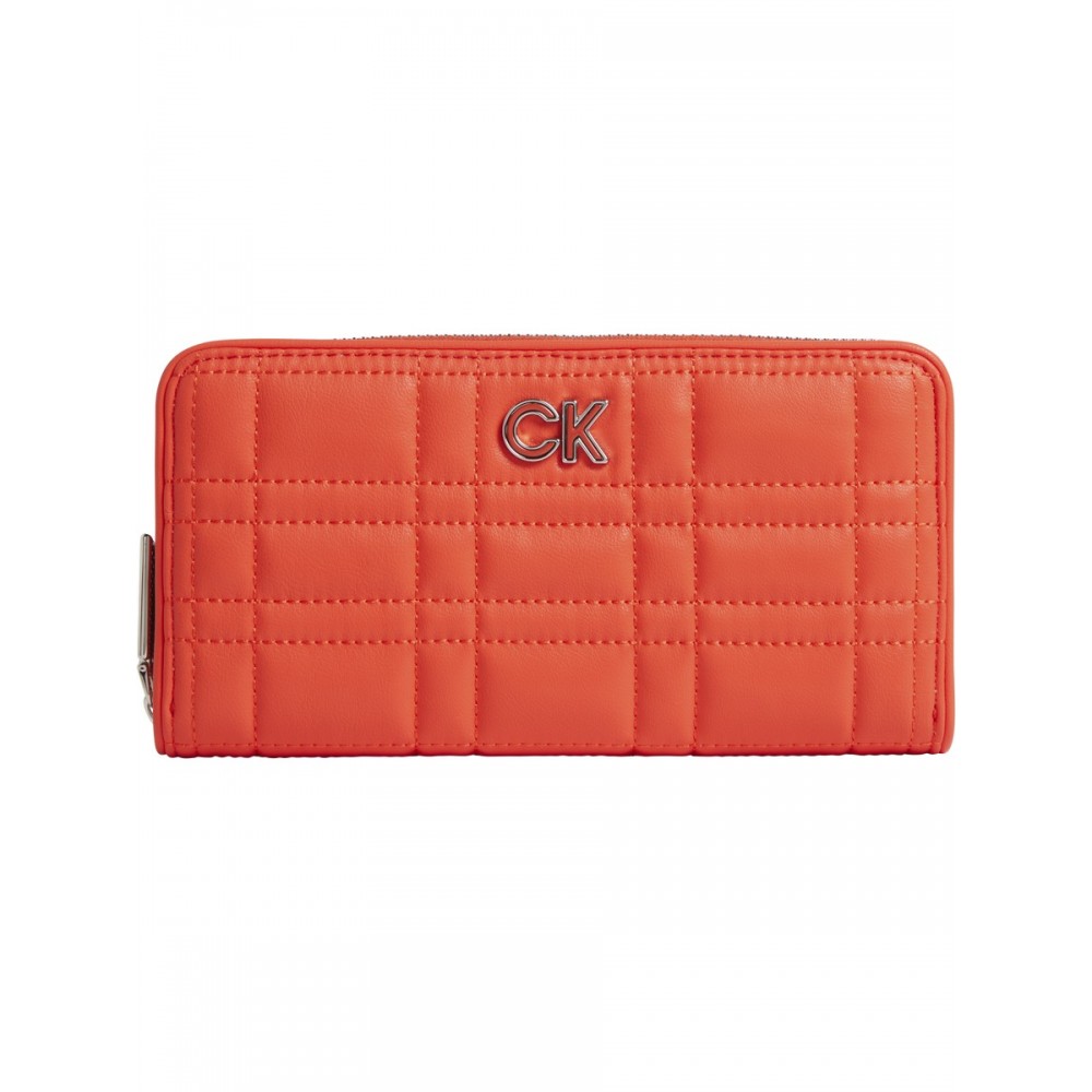 Γυναικείο Πορτοφόλι Calvin Klein Re-Lock Quilt Z/A Wallet LG K60K609912-SNX Κόκκινο