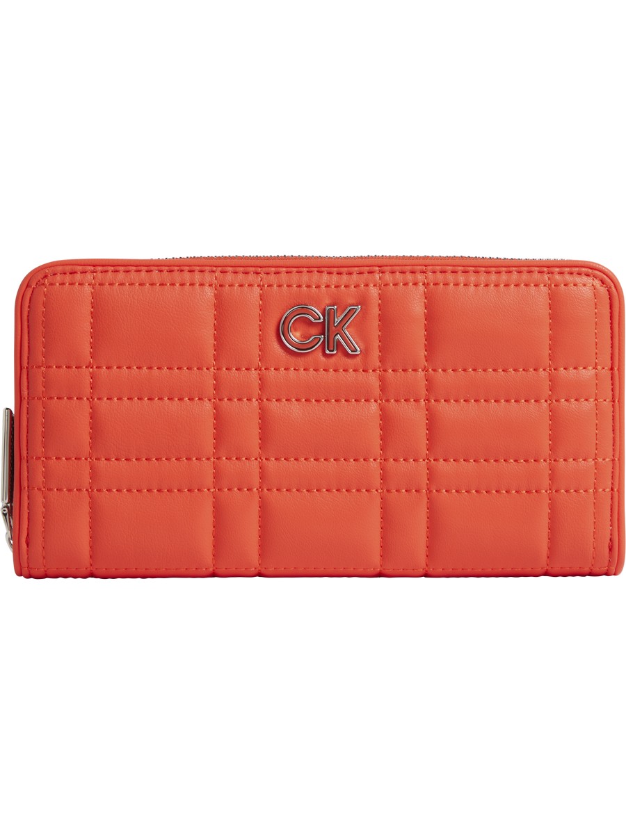 Women Wallet Calvin Klein Re-Lock Quilt Z/A Wallet LG K60K609912-SNX Red