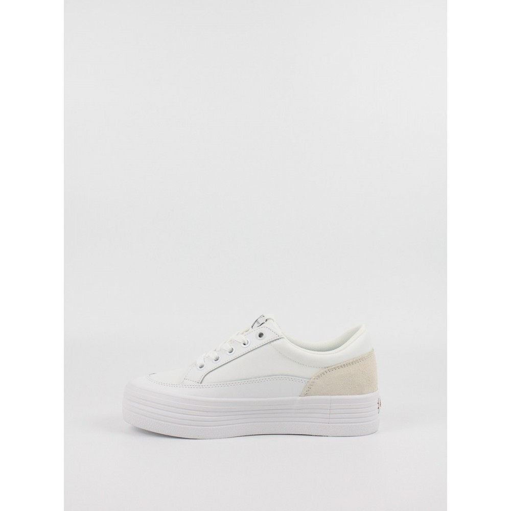 Γυναικεία Sneaker Calvin KLein Vulk Flatform Low Wrap Around Logo YW0YW00864-YBR Ασπρο