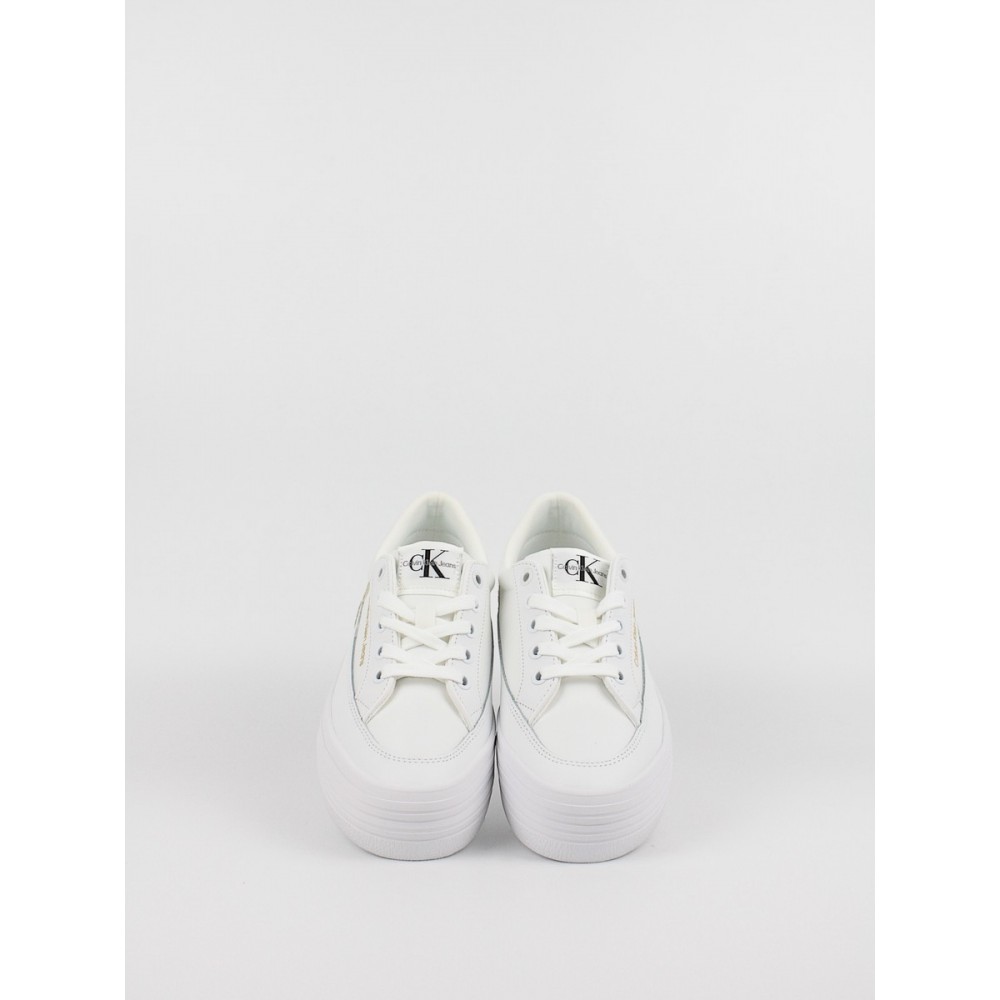 Γυναικεία Sneaker Calvin KLein Vulk Flatform Low Wrap Around Logo YW0YW00864-YBR Ασπρο