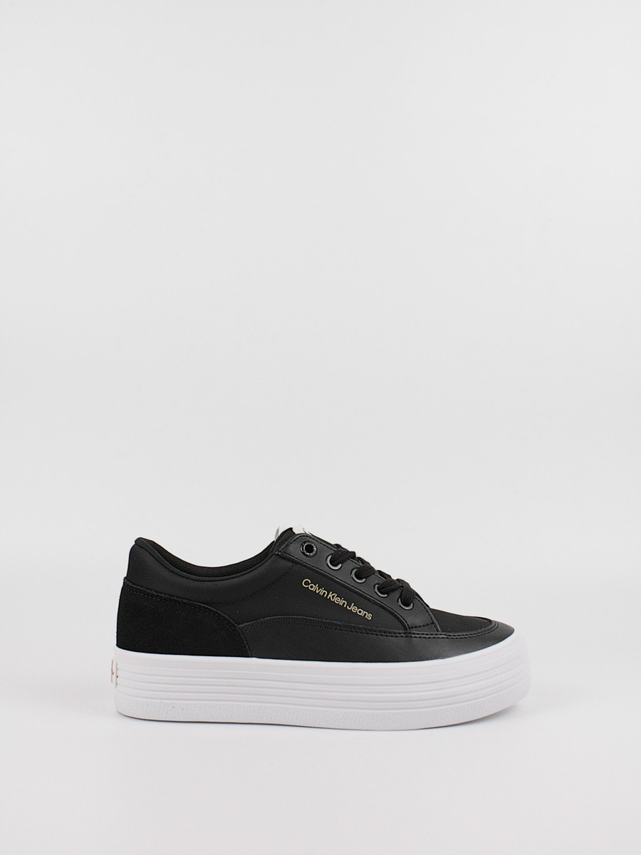 Γυναικεία Sneaker Calvin KLein Vulk Flatform Low Wrap Around Logo YW0YW00864-BDS Μαύρο