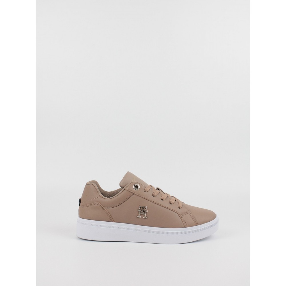 Women Sneaker Tommy Hilfiger Th Court Sneaker FW0FW06854-GUP Oat Milk Women Sneaker Tommy Hilfiger Th Court Sneaker FW0FW06854-GUP Oat Milk