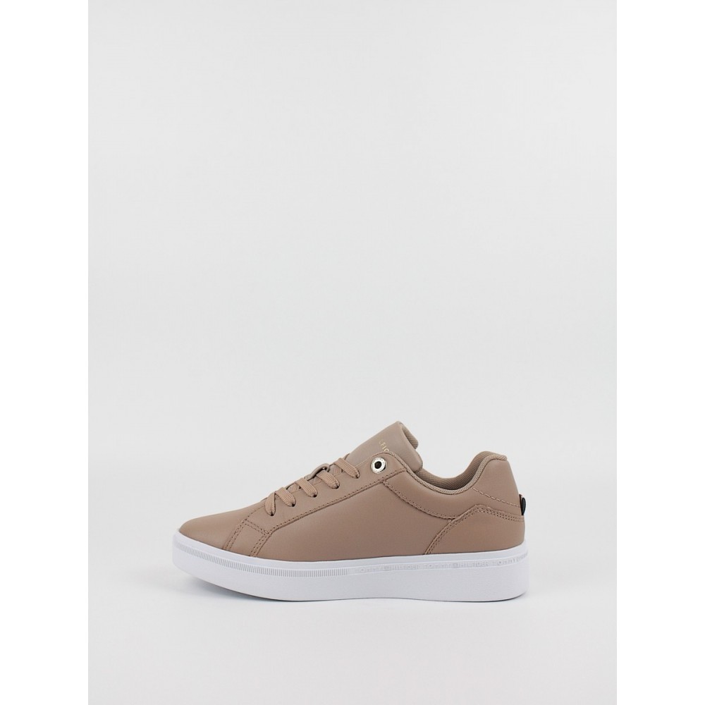 Women Sneaker Tommy Hilfiger Th Court Sneaker FW0FW06854-GUP Oat Milk Women Sneaker Tommy Hilfiger Th Court Sneaker FW0FW06854-GUP Oat Milk