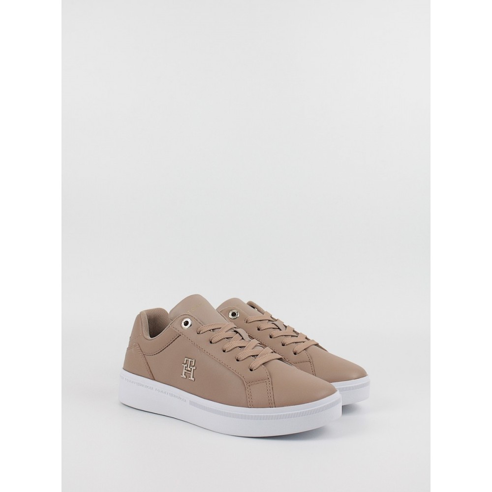 Γυναικεία Sneaker Tommy Hilfiger Th Court Sneaker FW0FW06854-GUP Oat Milk