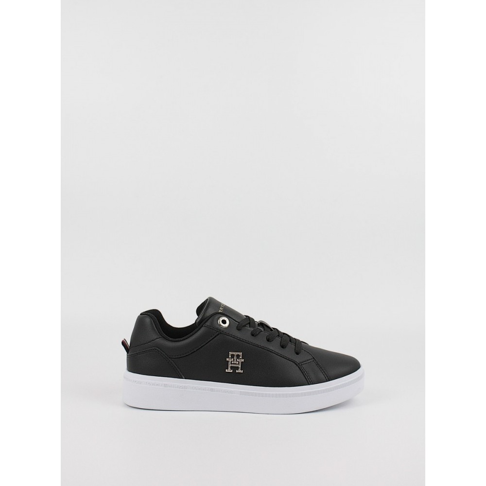 Γυναικεία Sneaker Tommy Hilfiger Th Court Sneaker FW0FW06854-BDS Μαύρο Γυναικεία Sneaker Tommy Hilfiger Th Court Sneaker FW0FW06854-BDS Μαύρο