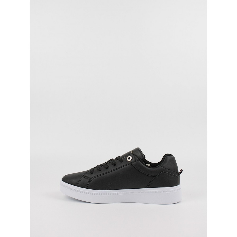 Γυναικεία Sneaker Tommy Hilfiger Th Court Sneaker FW0FW06854-BDS Μαύρο Γυναικεία Sneaker Tommy Hilfiger Th Court Sneaker FW0FW06854-BDS Μαύρο