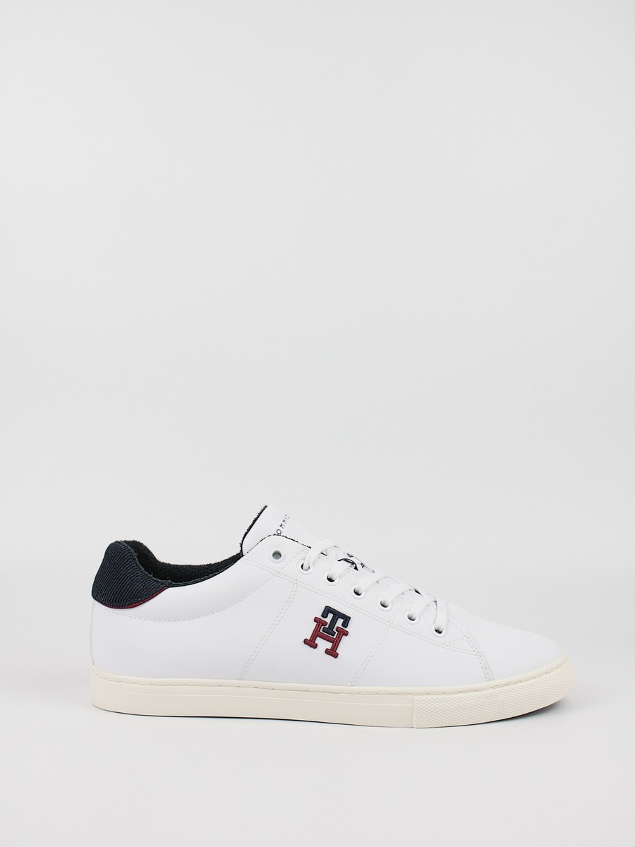 Ανδρικά Sneaker Tommy Hilfiger Core Vulc Varsity Monogram FM0FM04350-YBR Ασπρο