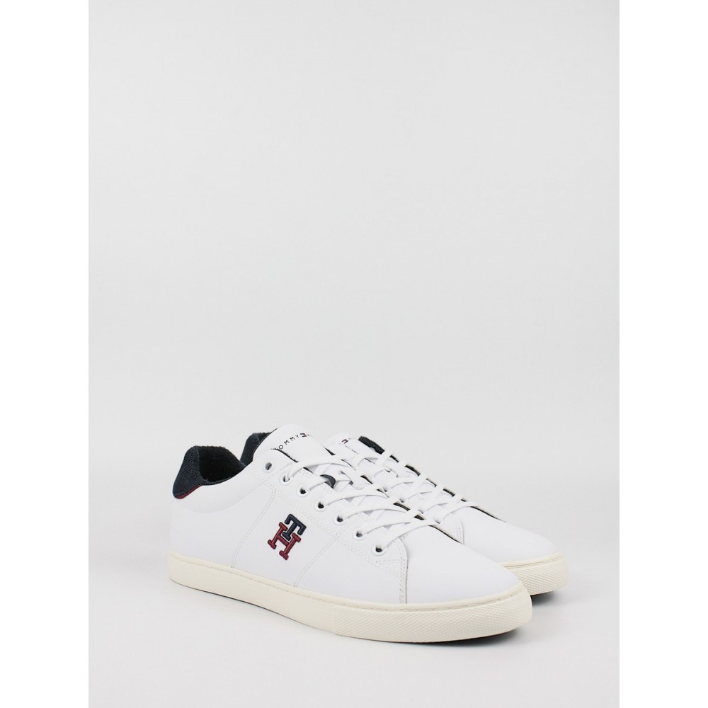 Ανδρικά Sneaker Tommy Hilfiger Core Vulc Varsity Monogram FM0FM04350-YBR Ασπρο