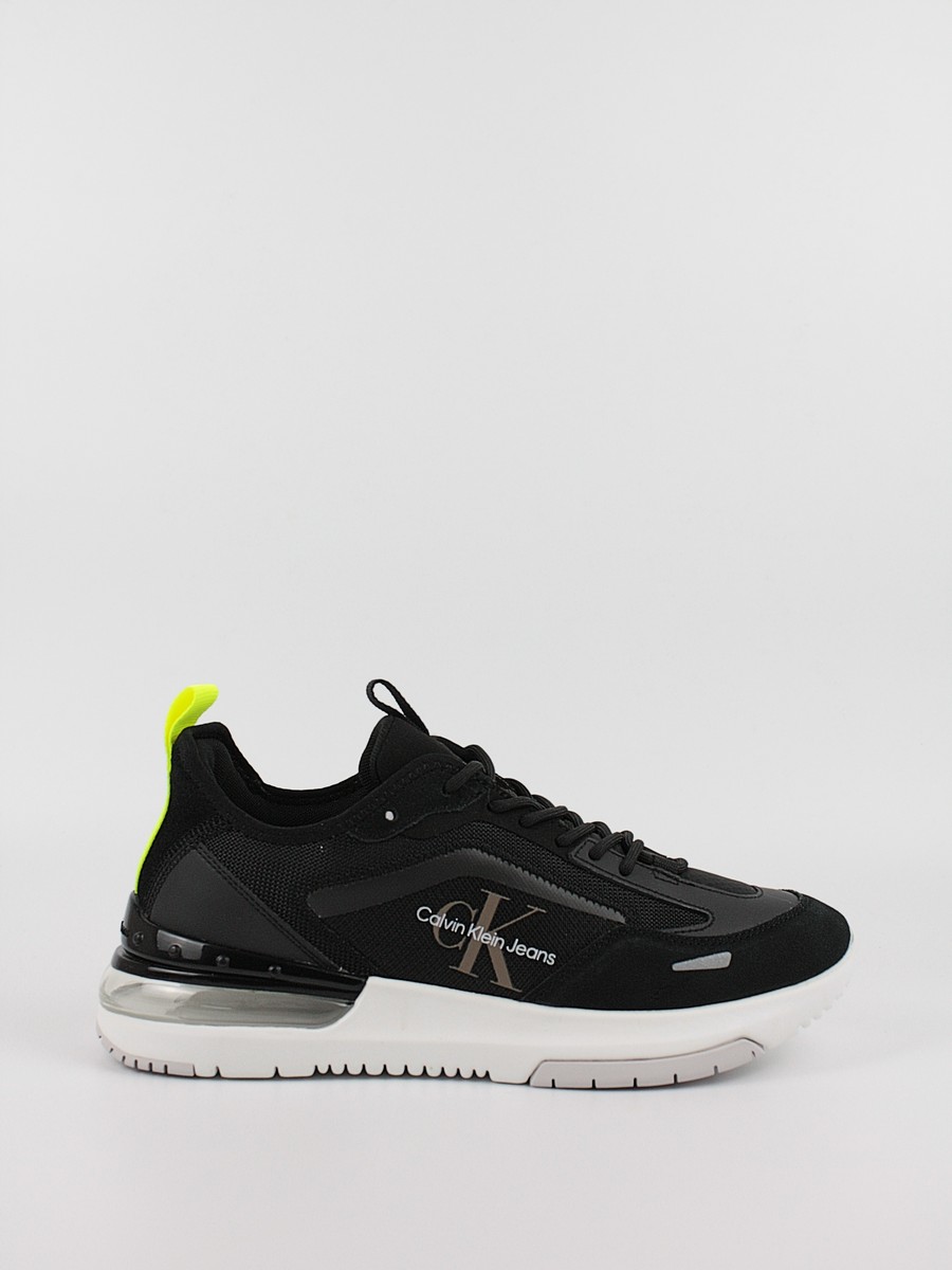 Ανδρικά Sneaker Calvin KLein Comfair Runner Su-Mesh Mono YM0YM00585-00X Μαύρο