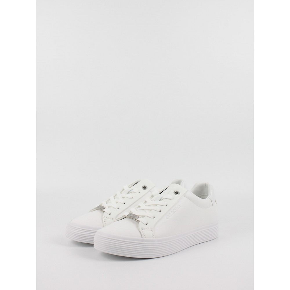 Γυναικεία Sneaker Calvin KLein Vulk Lace Up HW0HW01372-0K4 Ασπρο