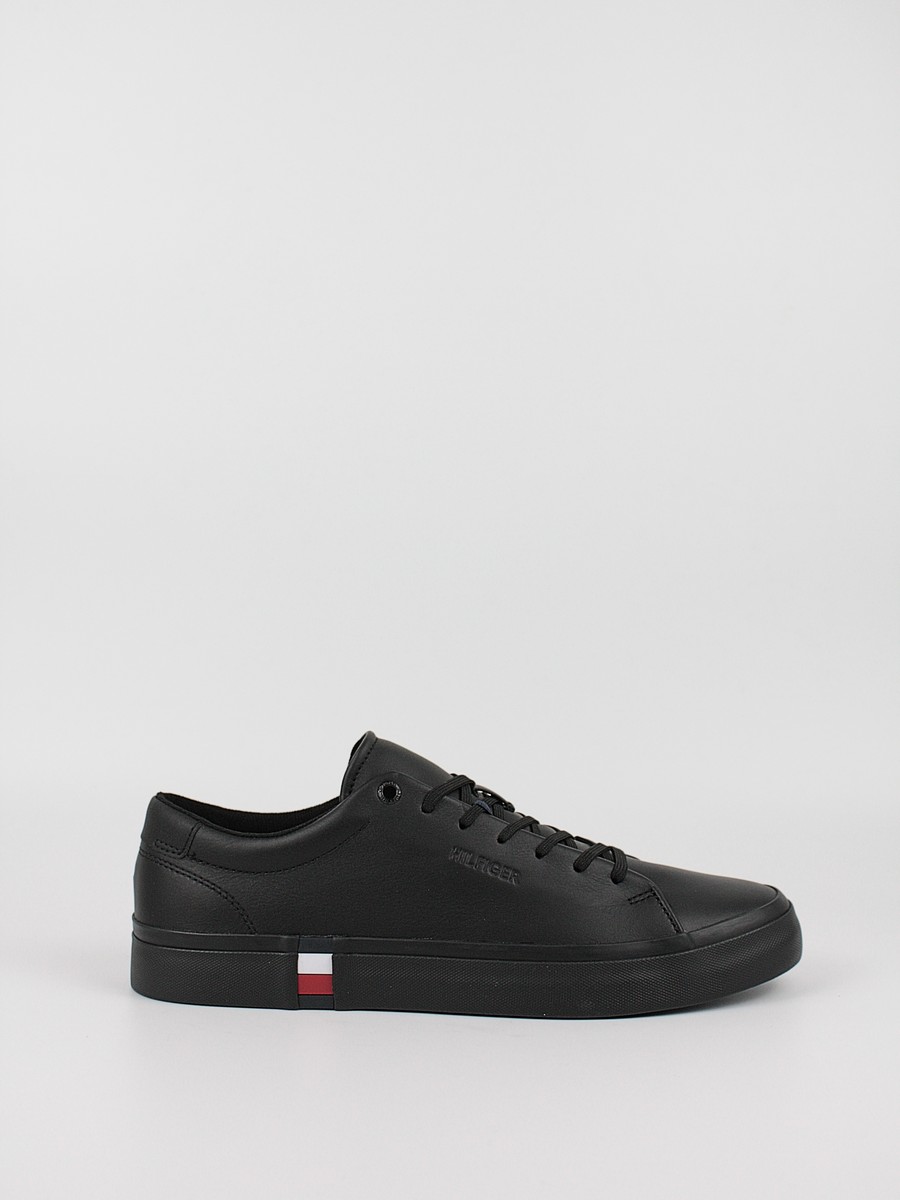 Men Sneaker Tommy Hilfiger Modern Vulk Corporate Leather FM0FM04351-BDS Black