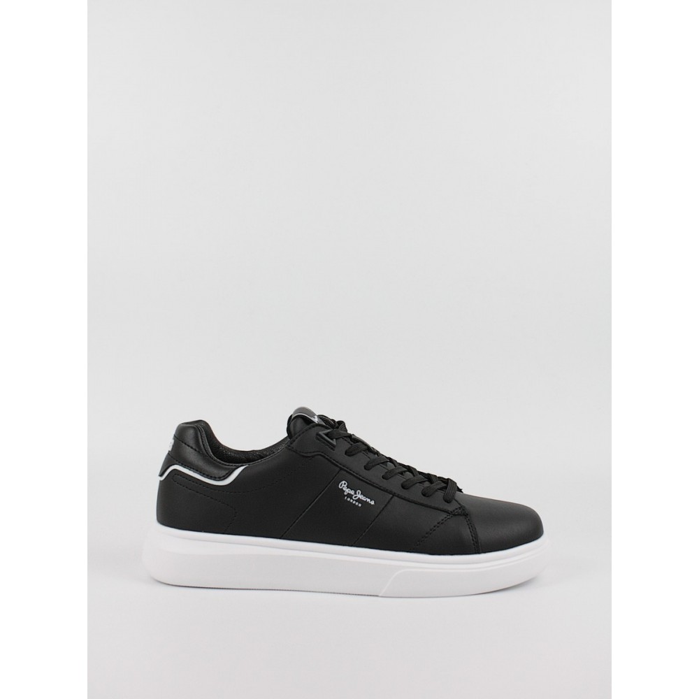 Ανδρικό Sneaker Pepe Jeans London Eaton Part PMS30896-999 Μαύρο Ανδρικό Sneaker Pepe Jeans London Eaton Part PMS30896-999 Μαύρο