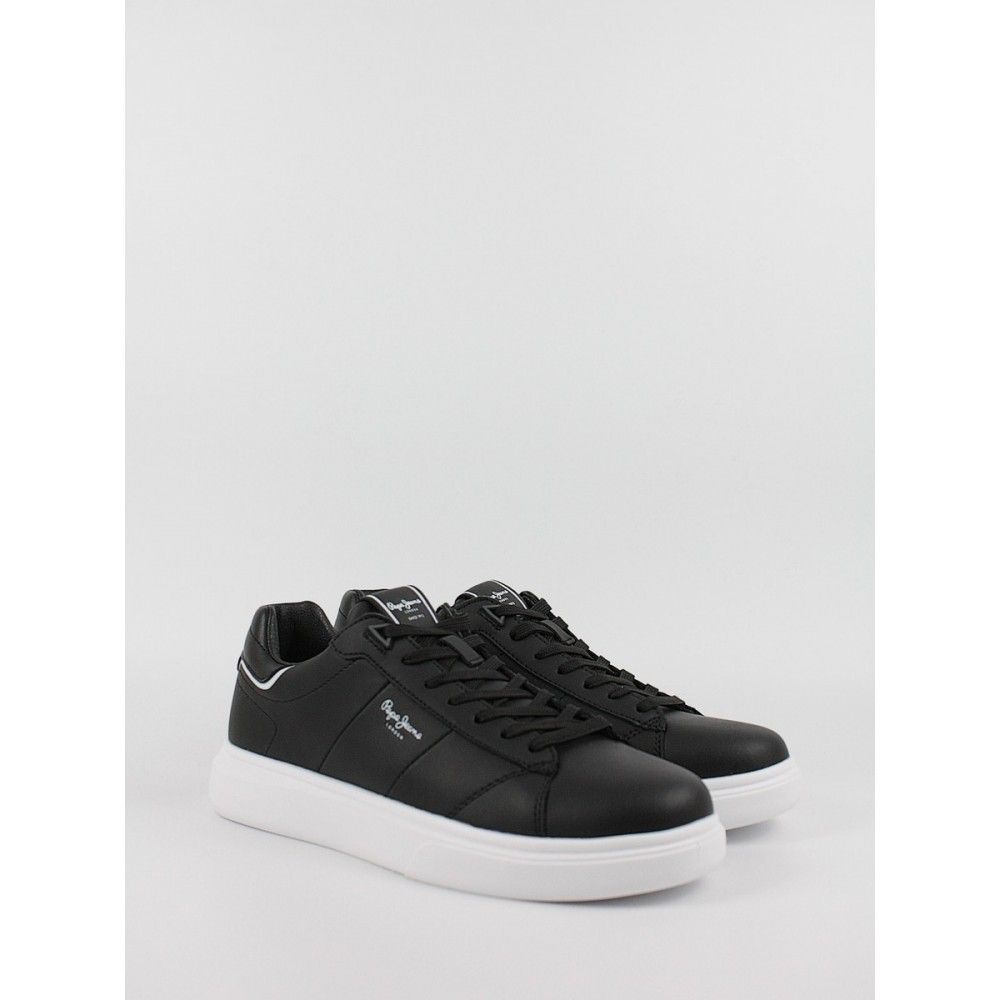 Ανδρικό Sneaker Pepe Jeans London Eaton Part PMS30896-999 Μαύρο Ανδρικό Sneaker Pepe Jeans London Eaton Part PMS30896-999 Μαύρο
