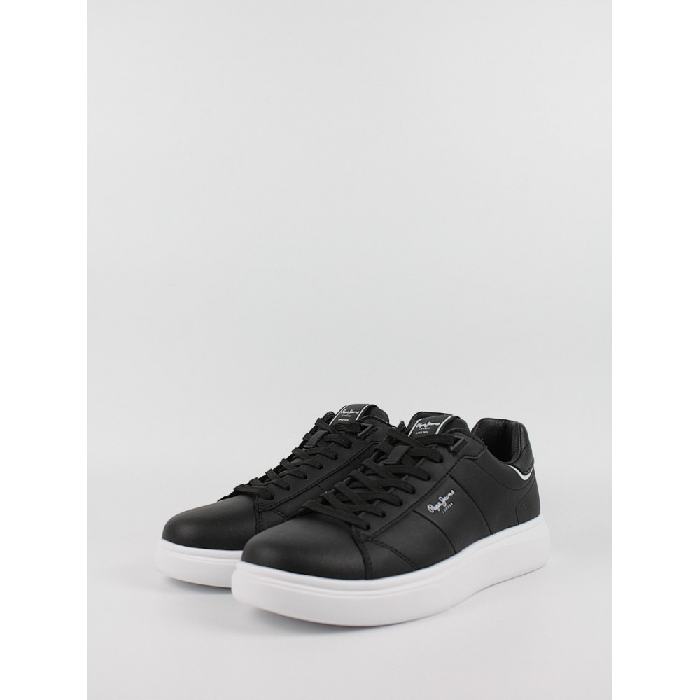 Ανδρικό Sneaker Pepe Jeans London Eaton Part PMS30896-999 Μαύρο Ανδρικό Sneaker Pepe Jeans London Eaton Part PMS30896-999 Μαύρο