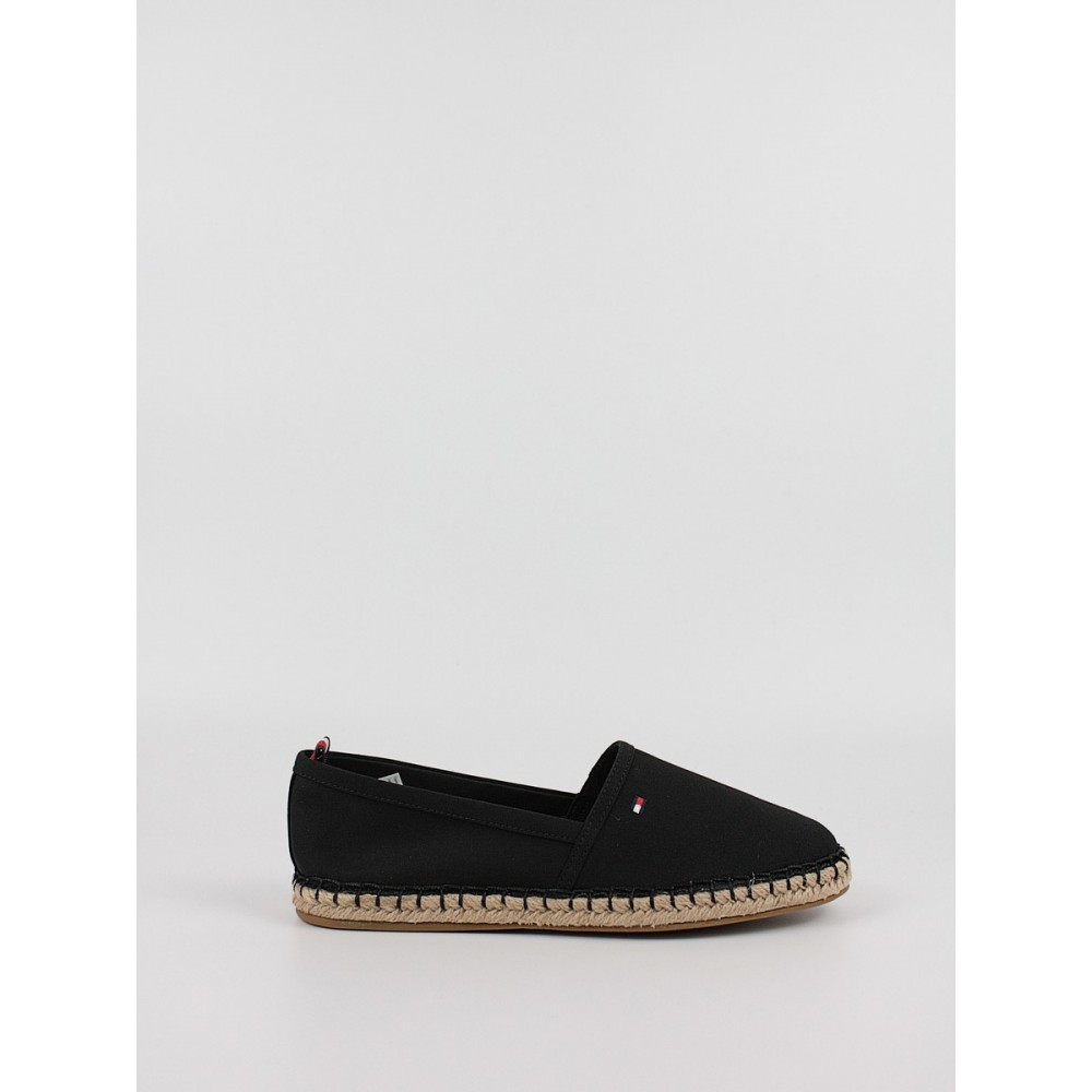 Γυναικεία Εσπανδρίγια Tommy Hilfiger Basic Tommy Flat Espandrille FW0FW06497-BDS Μαύρο