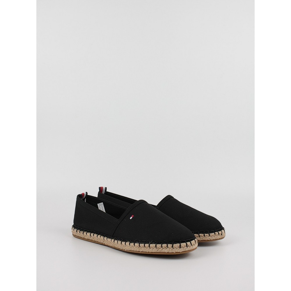 Γυναικεία Εσπανδρίγια Tommy Hilfiger Basic Tommy Flat Espandrille FW0FW06497-BDS Μαύρο