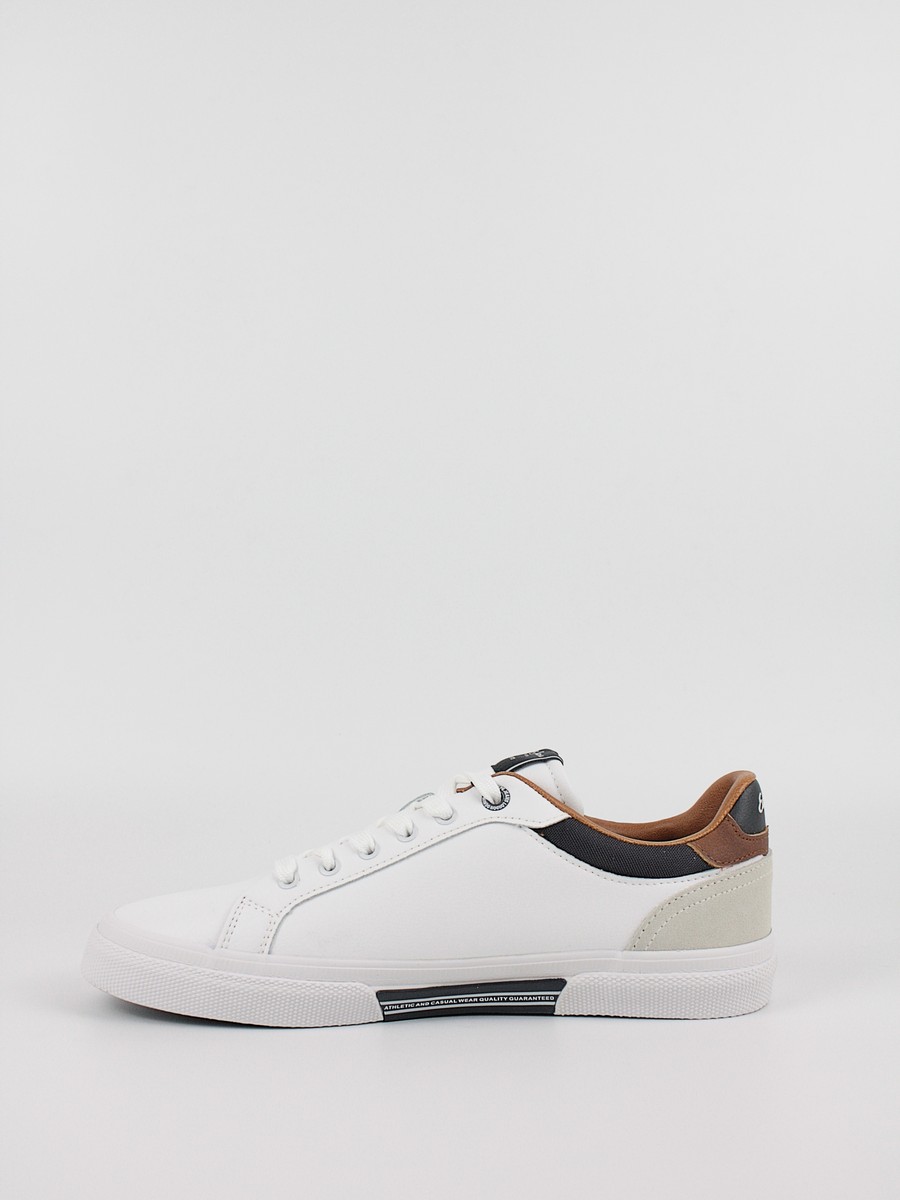 Ανδρικό Sneaker Pepe Jeans London Kenton Court PMS30839-800 Ασπρο