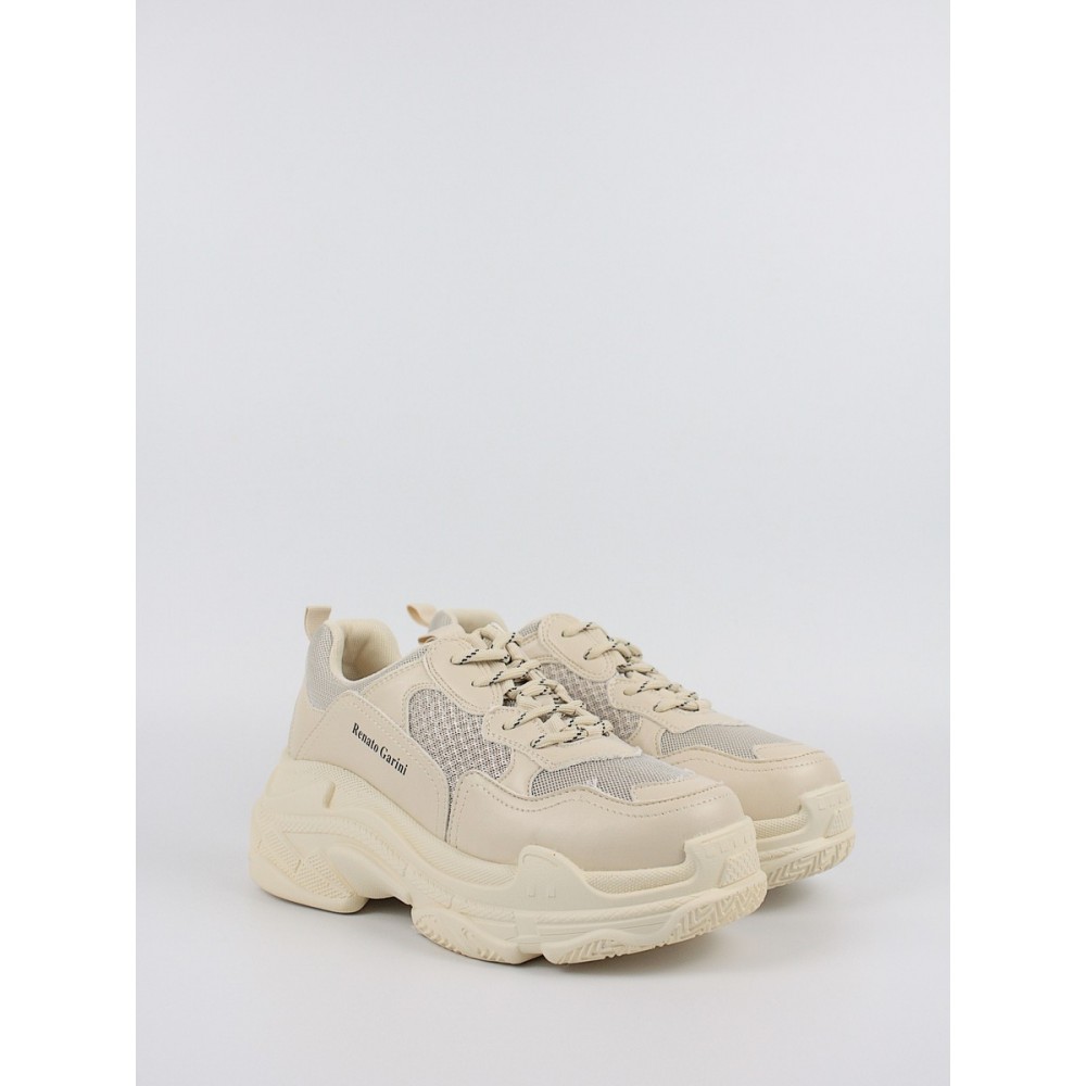Γυναικείο Sneaker Renato Garini Q103R0292581 Μπεζ Γυναικείο Sneaker Renato Garini Q103R0292581 Μπεζ