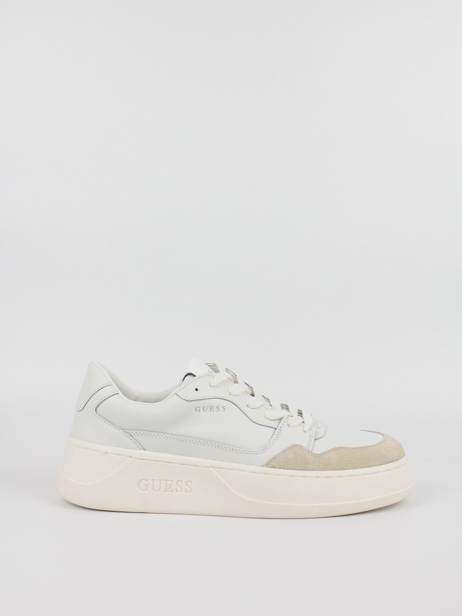 Ανδρικό Sneaker Guess Ciano FM5CIALEA12WHITE Ασπρο