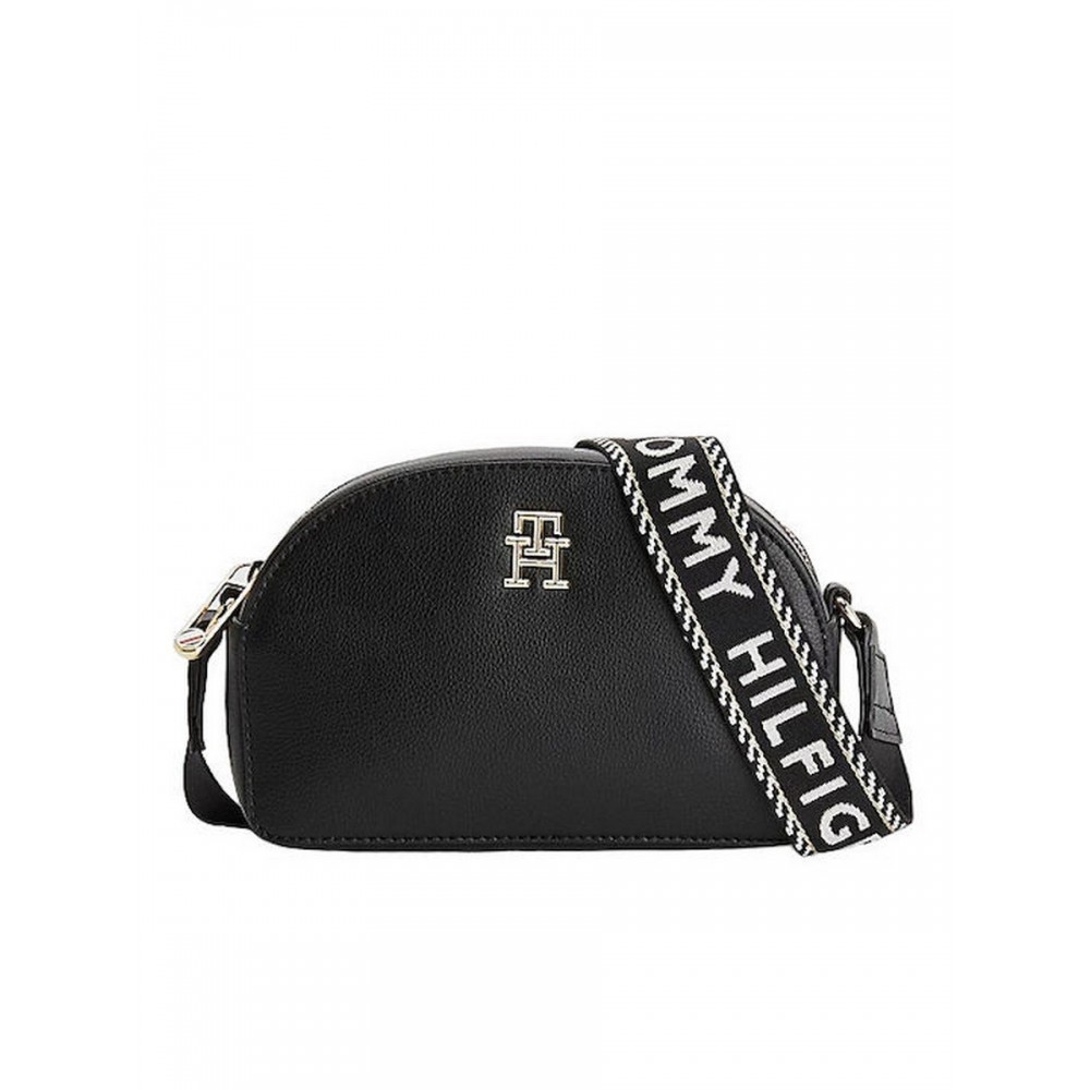 Women Bag Tommy Hilfiger Tommy Life Half Moon Camera Bag AW0AW14471-BDS Black