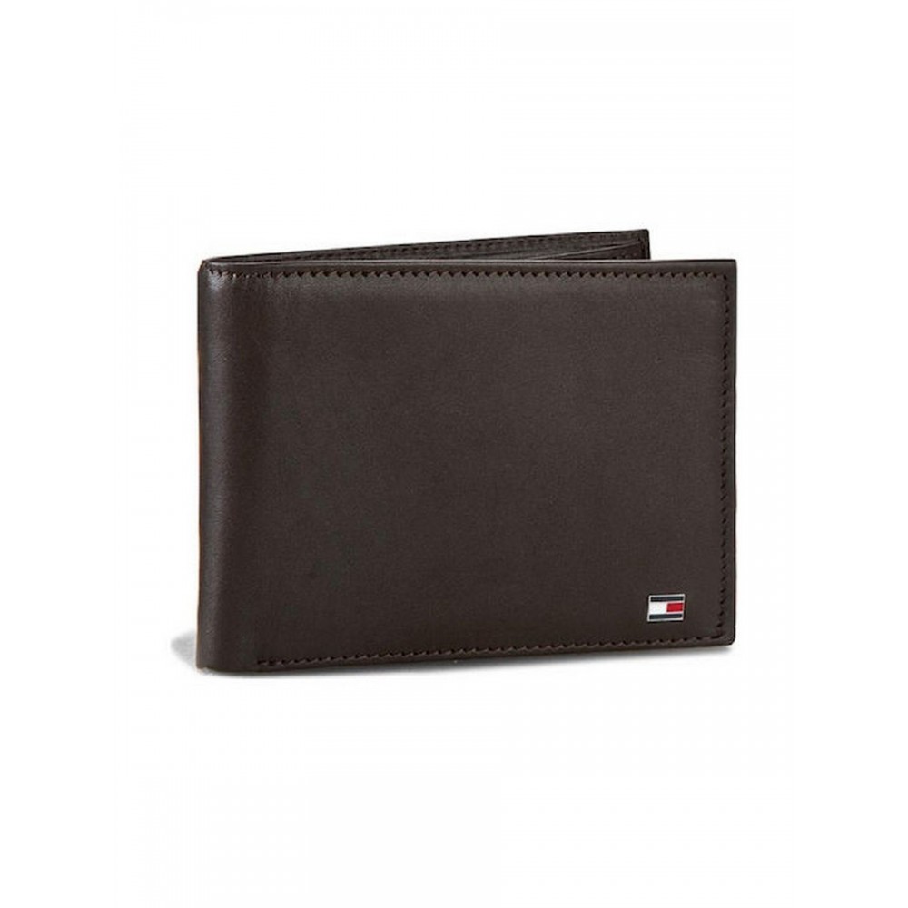Men Wallet Tommy Hilfiger Eton Cc And Coin Pocket AM0AM00651-041 Brown