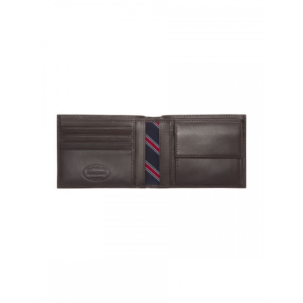 Men Wallet Tommy Hilfiger Eton Cc And Coin Pocket AM0AM00651-041 Brown