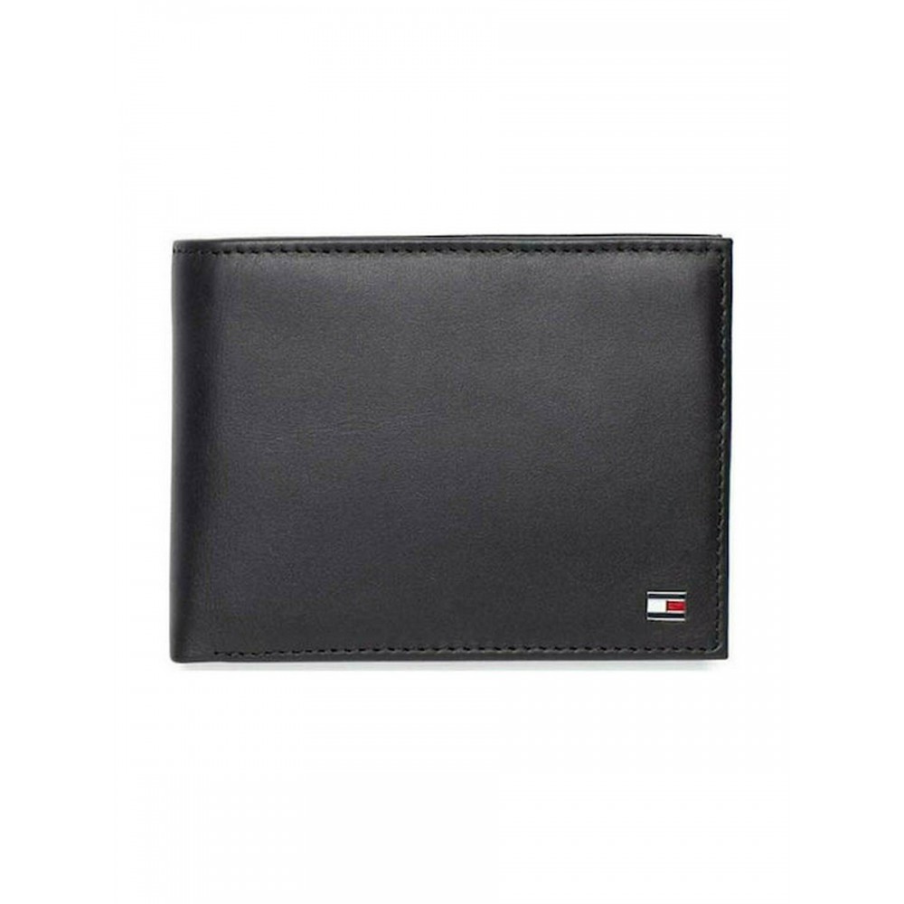 Men Wallet Tommy Hilfiger Eton Cc Flap And Coin Pocket AM0AM00652-002 Black