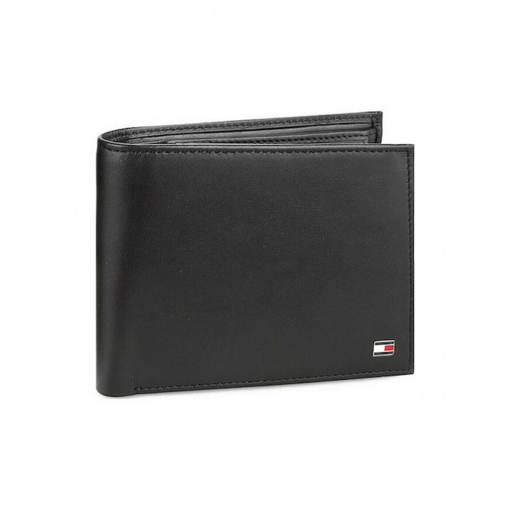 Men Wallet Tommy Hilfiger Eton Cc Flap And Coin Pocket AM0AM00652-002 Black