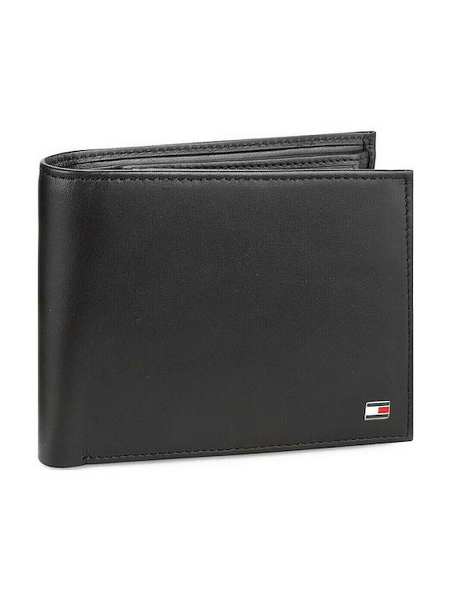 Men Wallet Tommy Hilfiger Eton Cc Flap And Coin Pocket AM0AM00652-002 Black