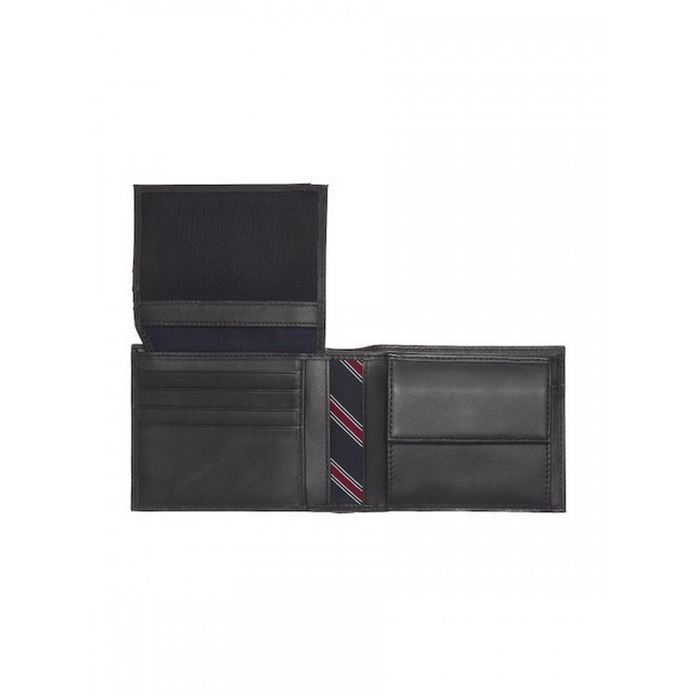 Ανδρικό Πορτοφόλι Tommy Hilfiger Eton Cc Flap And Coin Pocket AM0AM00652-002 Μαύρο