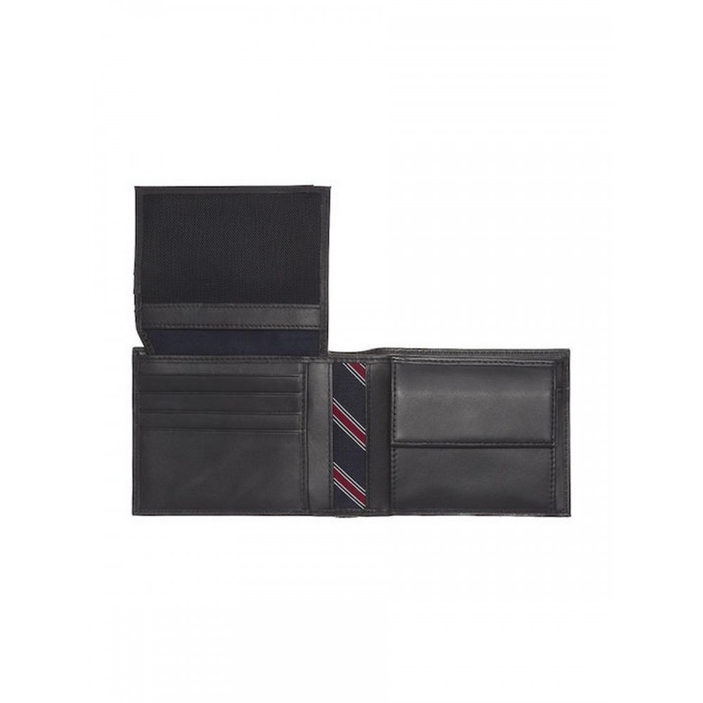 Men Wallet Tommy Hilfiger Eton Cc Flap And Coin Pocket AM0AM00652-002 Black