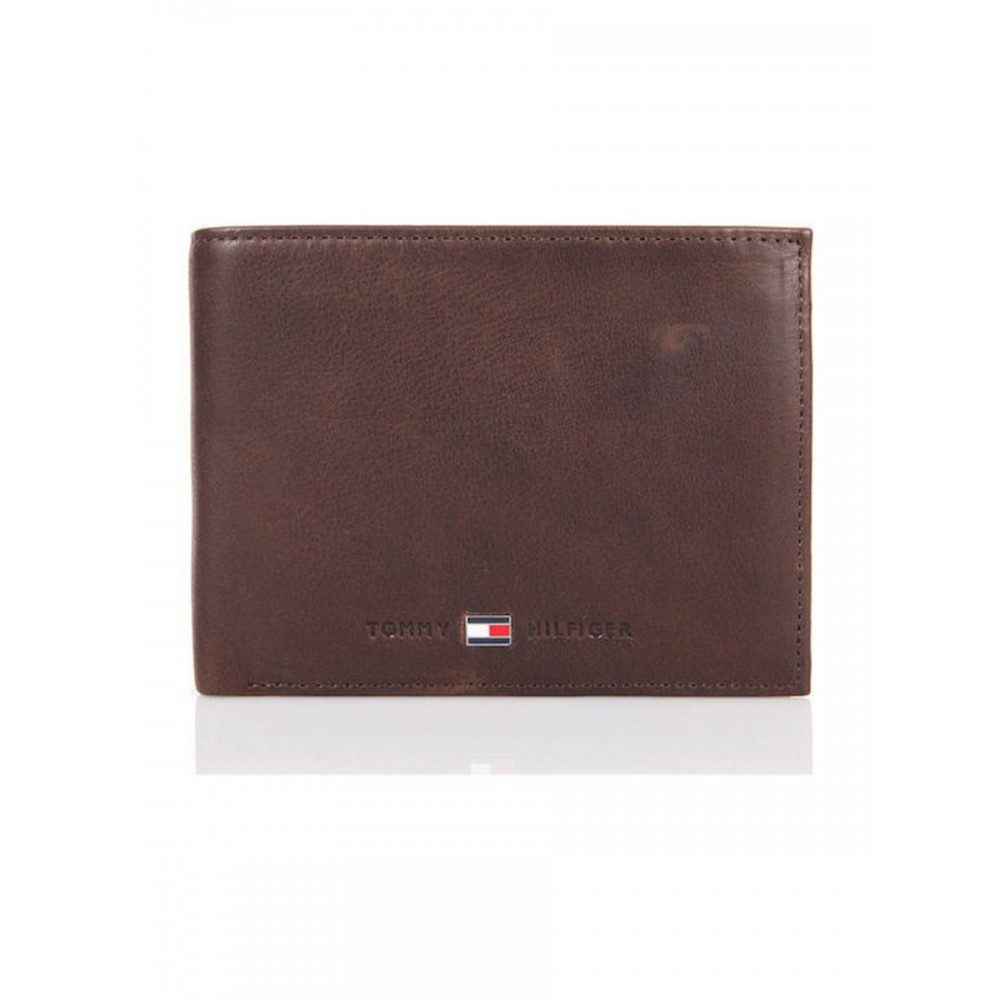 Men Wallet Tommy Hilfiger Johnson Cc And Coin Pocket AM0AM00659-041 Brown