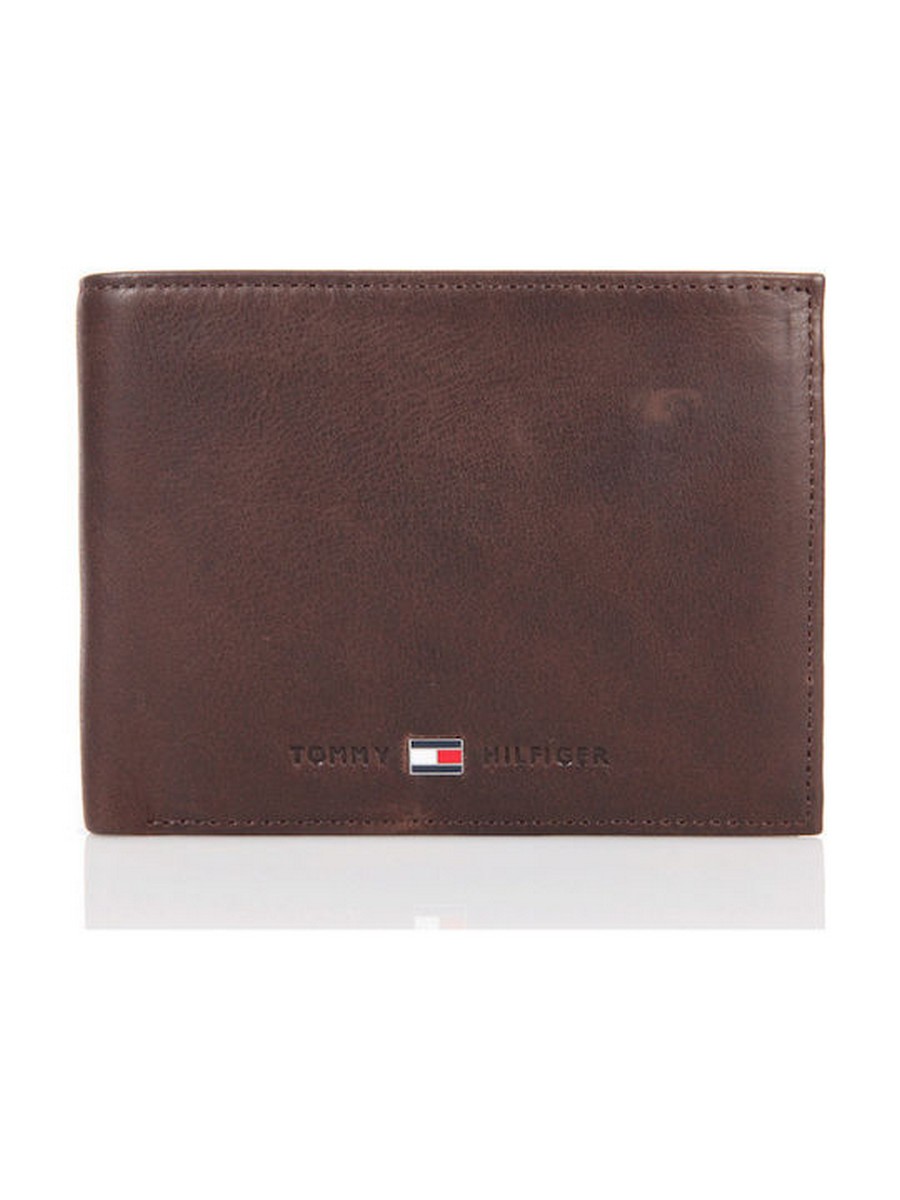 Ανδρικό Πορτοφόλι Tommy Hilfiger Johnson Cc And Coin Pocket AM0AM00659-041 Καφέ