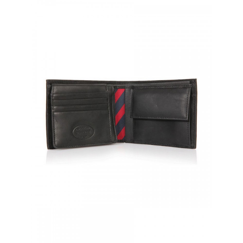 Men Wallet Tommy Hilfiger Johnson Cc Flap And Coin Pocket AM0AM00660-002 Black