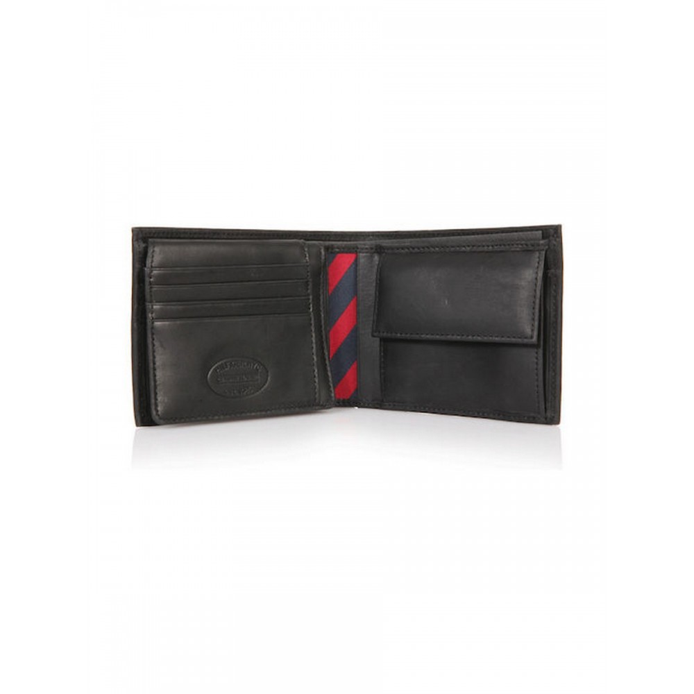 Ανδρικό Πορτοφόλι Tommy Hilfiger Johnson Cc Flap And Coin Pocket AM0AM00660-002 Μαύρο