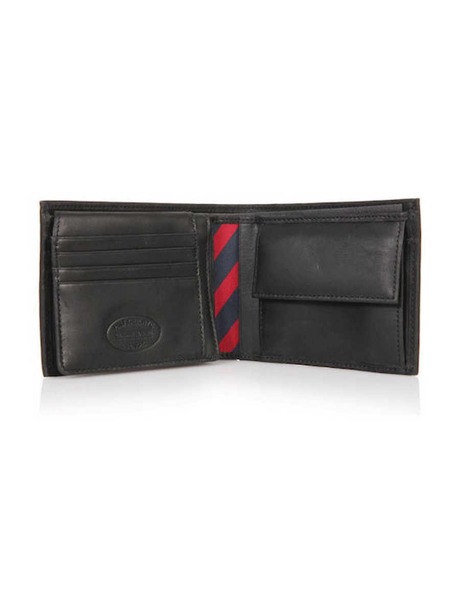 Ανδρικό Πορτοφόλι Tommy Hilfiger Johnson Cc Flap And Coin Pocket AM0AM00660-002 Μαύρο