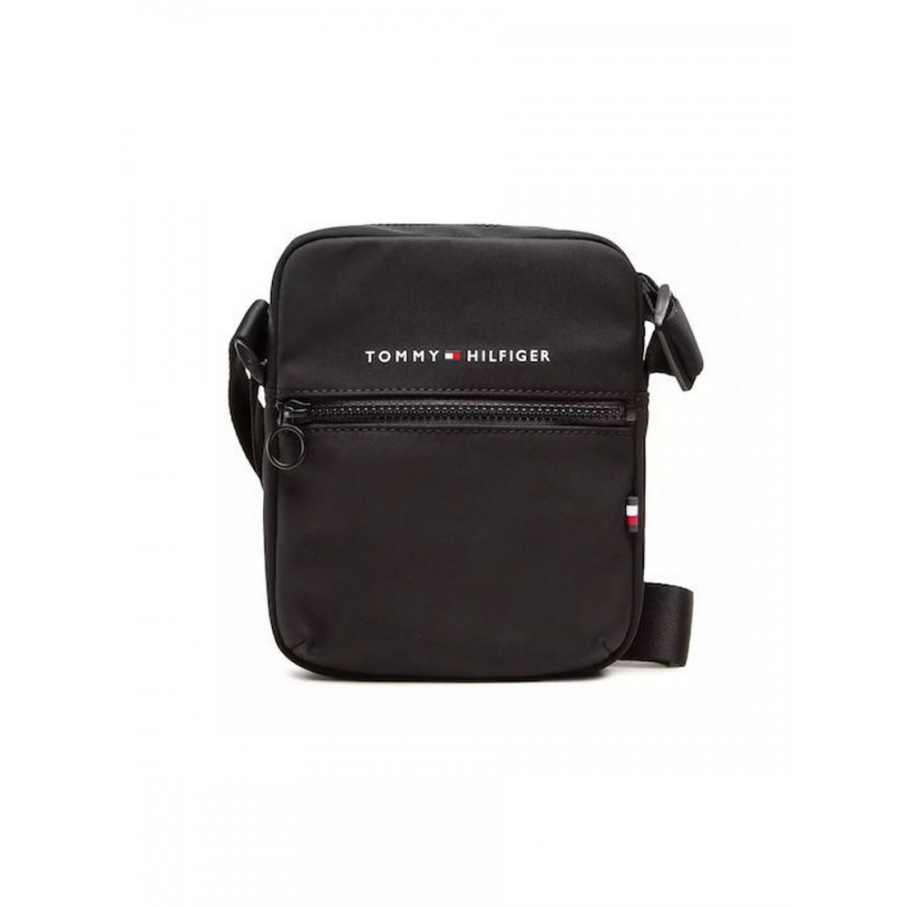 Men Backpack Monogram Tommy Hilfiger Th Orizon Mini Reporter AM0AM10550-BDS Black